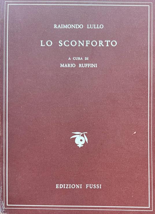 Lo sconforto - Raimondo Lullo - copertina