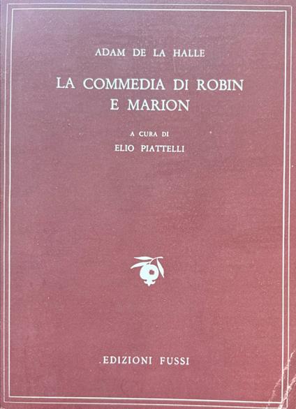 La commedia di Robin e Marion - Adam De La Halle - copertina