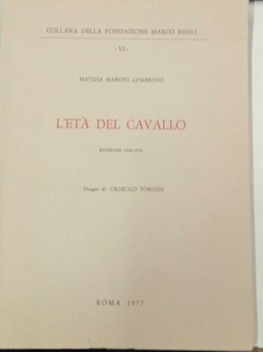 L' età del cavallo - copertina