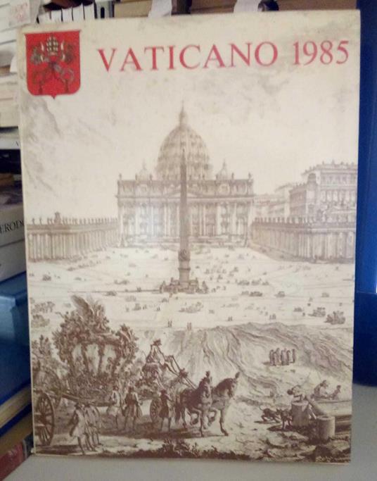 1985 Vaticano. Libro ufficiale completo raccolta emissioni filateliche - copertina