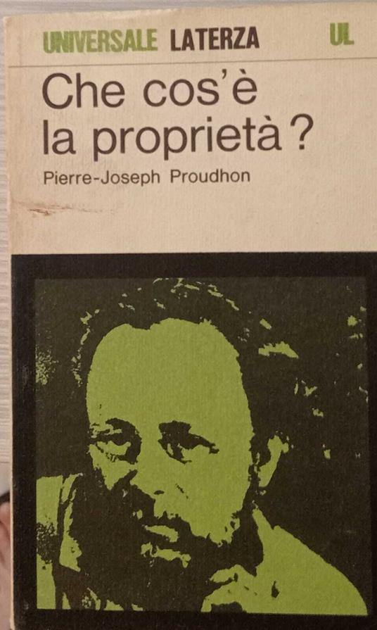 Che cos'è la proprietà - Pierre-Joseph Proudhon - copertina