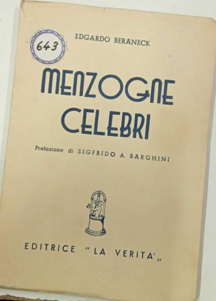 Menzogne celebri - copertina