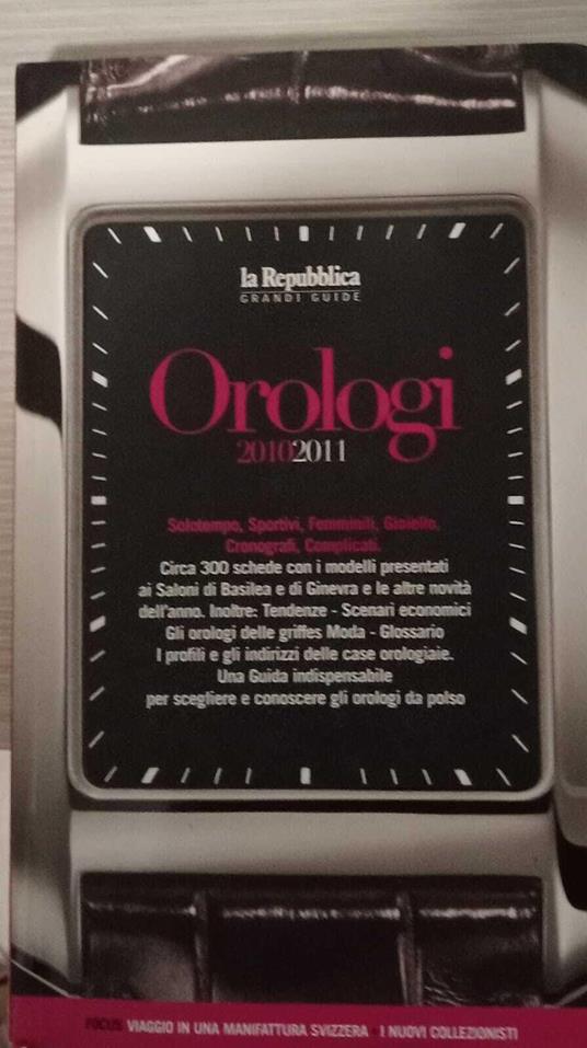 Orologi 2010-2011 - copertina