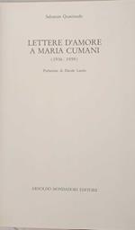 Lettere d'amore a Maria Cumani (1936 - 1959)