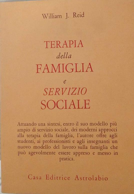 Terapia della famiglia e servizio sociale - copertina