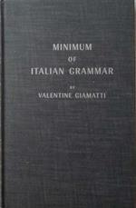 Minimum of italian grammar