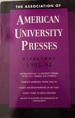The Association of American University Presses Directory 1993-94