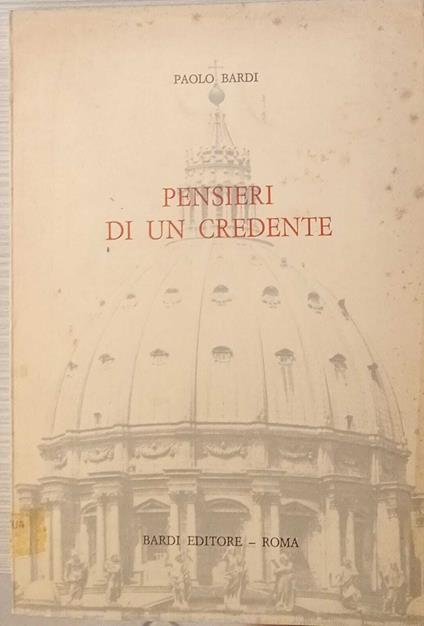 Pensieri di un credente - Paolo Bardi - copertina