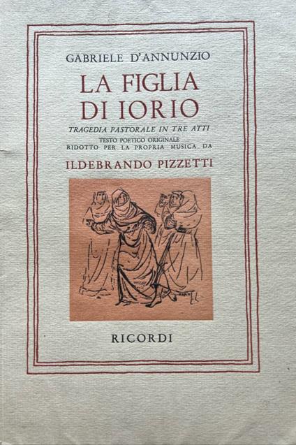 La figlia di Iorio - Gabriele D'Annunzio - copertina