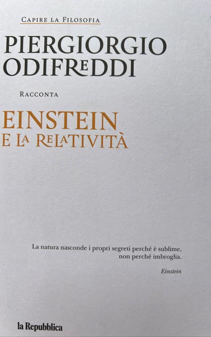 Einstein e la relatività - copertina