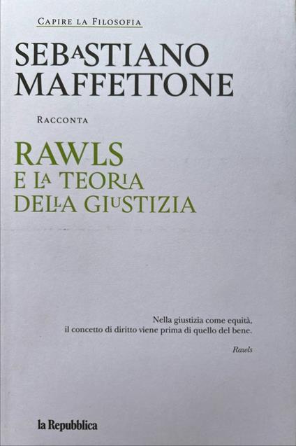 Rawls e la teoria della giustizia - copertina
