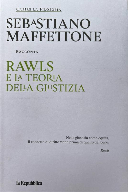 Rawls e la teoria della giustizia - copertina