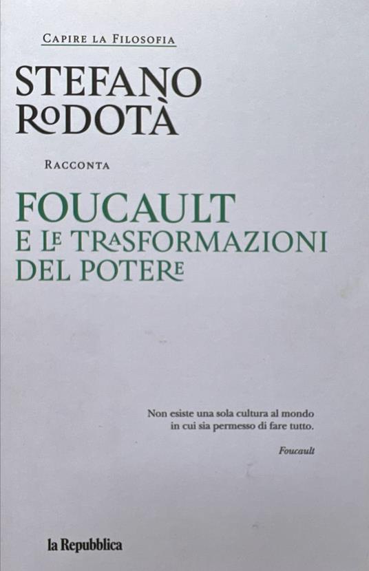 Foucault e le trasformazioni del potere - Stefano Rodotà - copertina