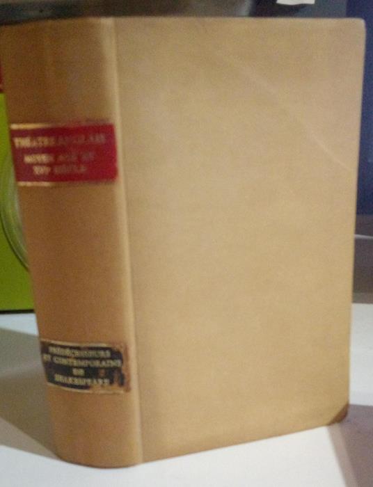 Thèatre anglais. Moyen age et XVI° siécle - copertina