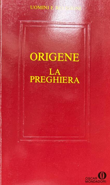 La preghiera - Origene - copertina