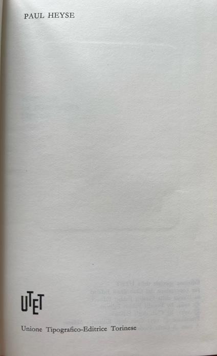 Novelle - La Fornarina - Liriche - Paul von Heyse - copertina