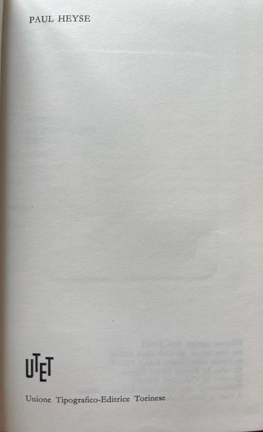 Novelle - La Fornarina - Liriche - Paul von Heyse - copertina