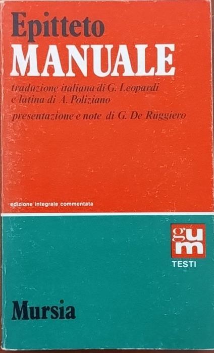 Manuale - Epitteto - copertina