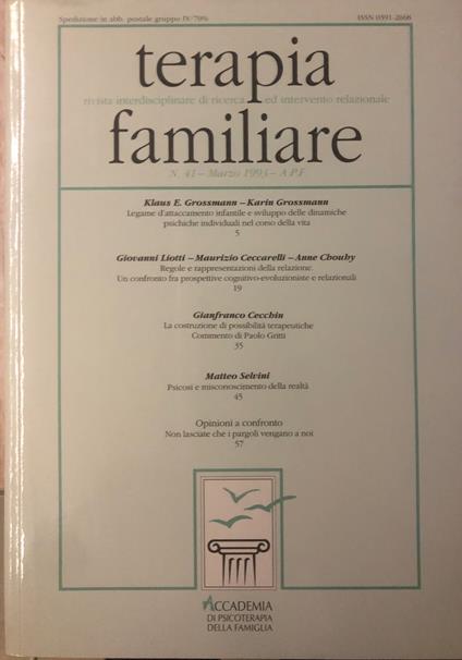 Terapia familiare n.41 marzo 1993 - copertina