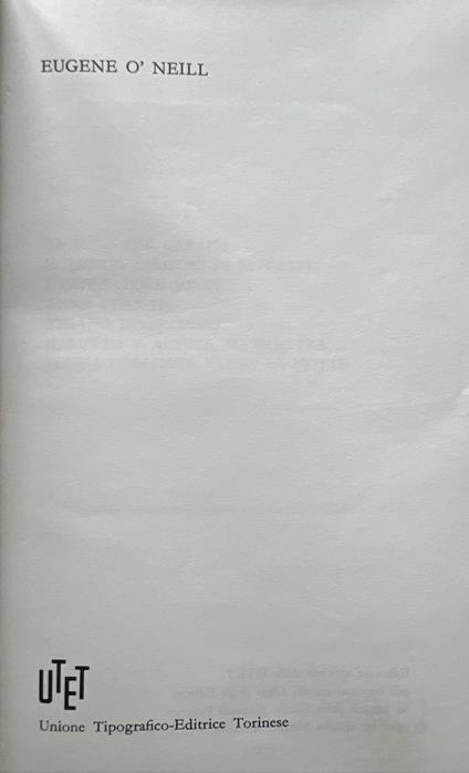 Le opere - Eugene O'Neill - copertina