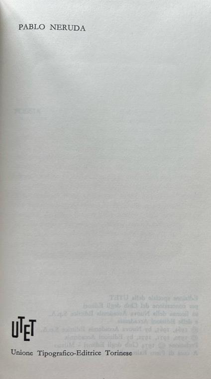 Poesia - Pablo Neruda - copertina