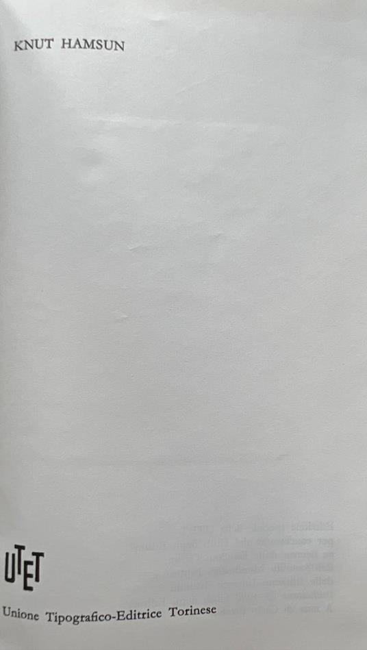 Fame - Pan - Victoria - Il risveglio della terra - Knut Hamsun - copertina