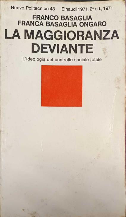 La maggioranza deviante - copertina