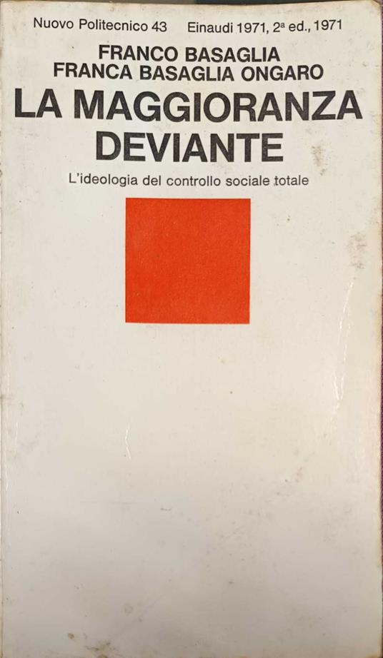 La maggioranza deviante - copertina