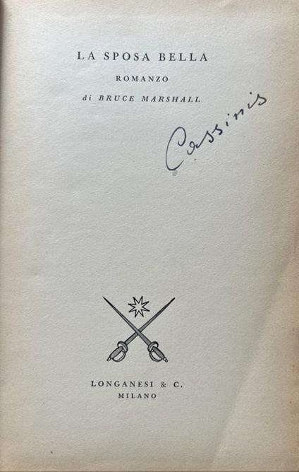 La sposa bella - Bruce Marshall - copertina