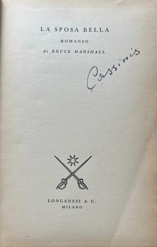 La sposa bella - Bruce Marshall - copertina
