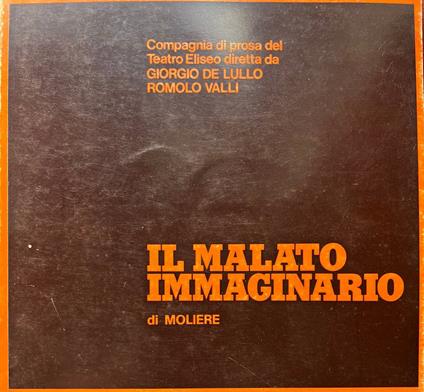 Il malato immaginario - Molière - copertina