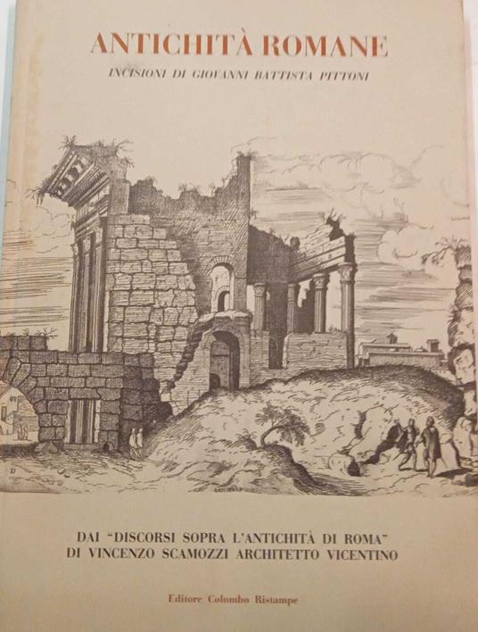 Antichità romane, incisioni di Giovanni Battista Pittoni - copertina