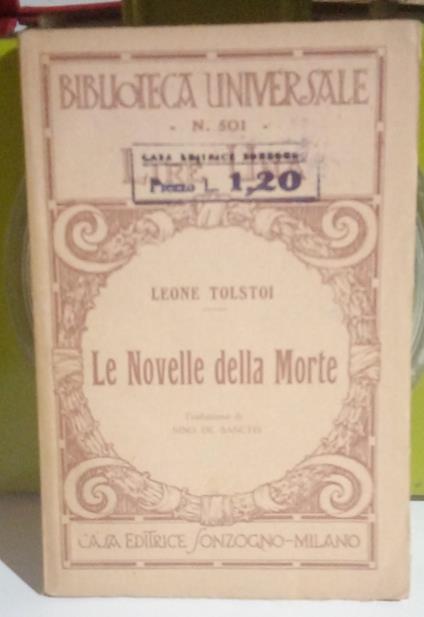 Le Novelle della Morte - Lev Tolstoj - copertina