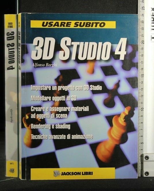 Usare subito 3D Studio 4 - Alfonso Borghi - copertina