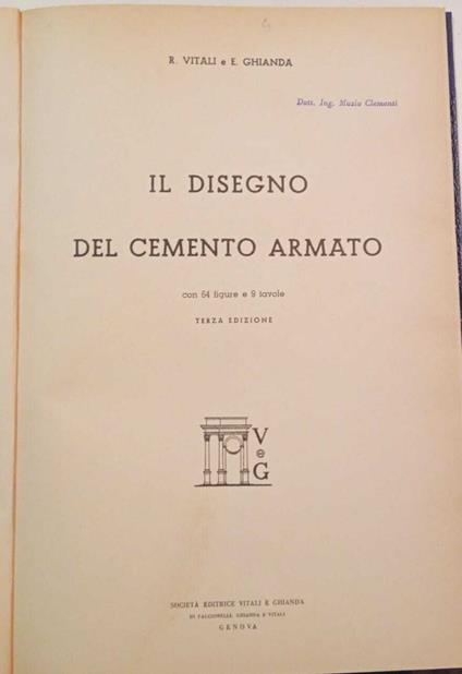 Il disegno del cemento armato - copertina
