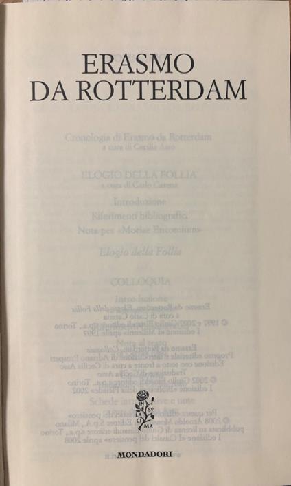Erasmo da Rotterdam - Erasmo da Rotterdam - copertina