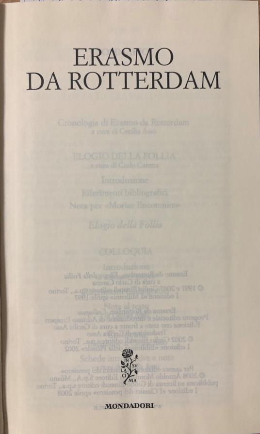 Erasmo da Rotterdam - Erasmo da Rotterdam - copertina