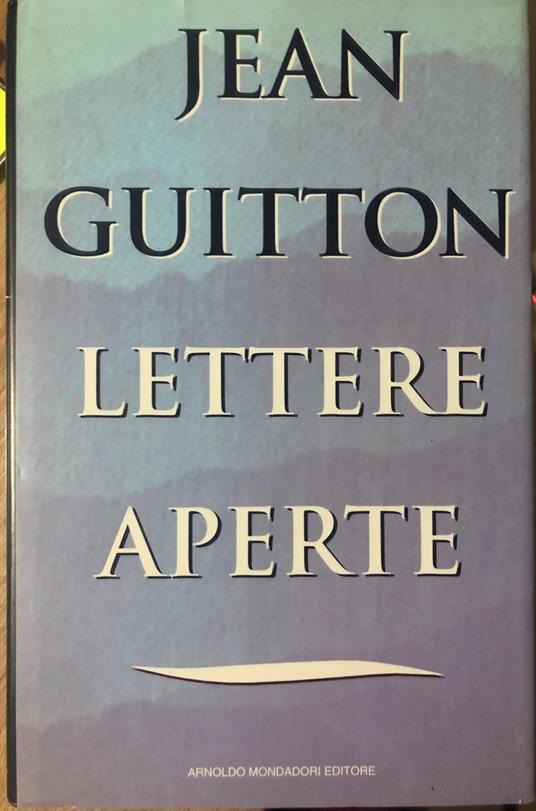 Lettere aperte - Jean Guitton - copertina