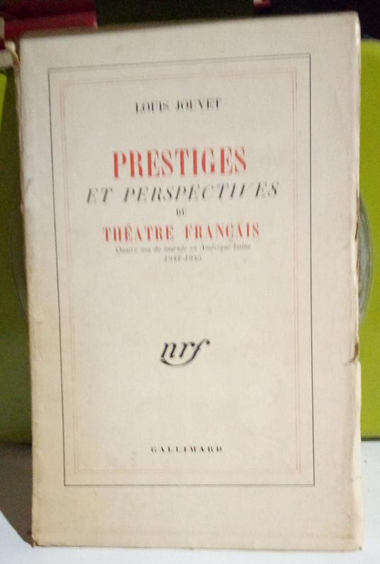 Prestiges et perspectives du théatre francais - copertina