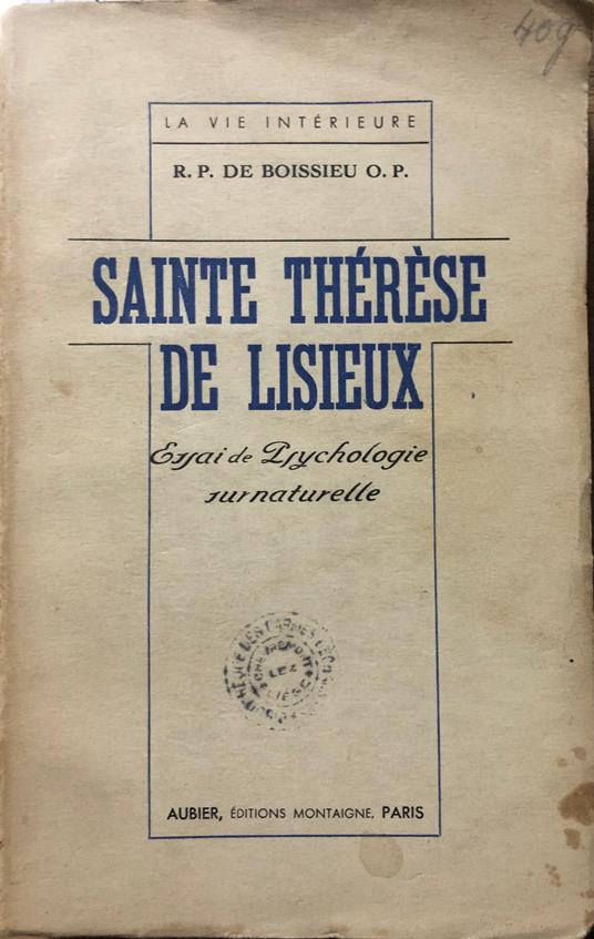 Sainte Thérèse de Lisieux - copertina