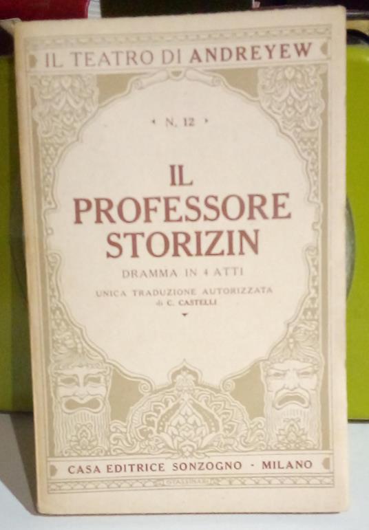 Il professore Storizin - Leonid Andreev - copertina