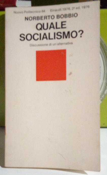 Quale socialismo? - Norberto Bobbio - copertina