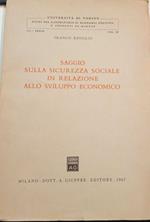 Saggio sulla sicurezza sociale in relazione allo sviluppo economico