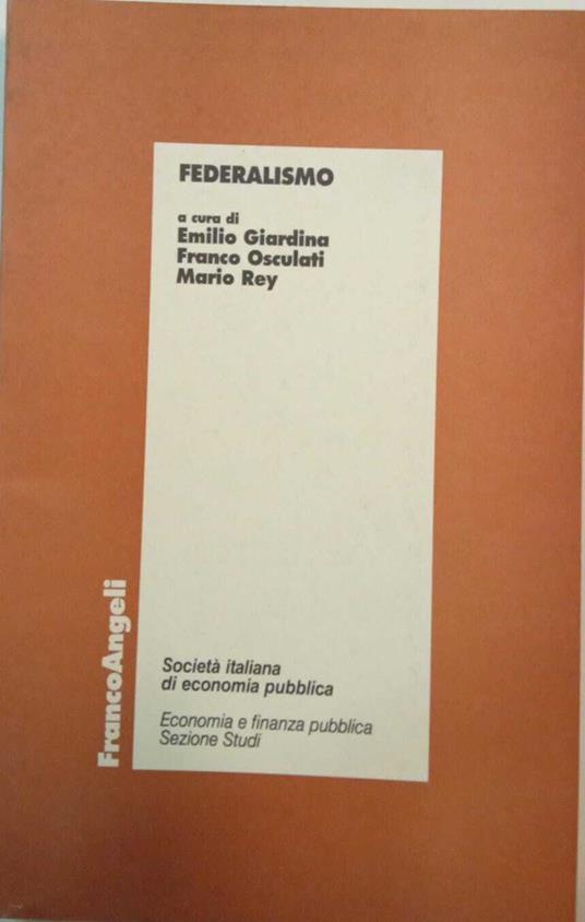 Federalismo - copertina