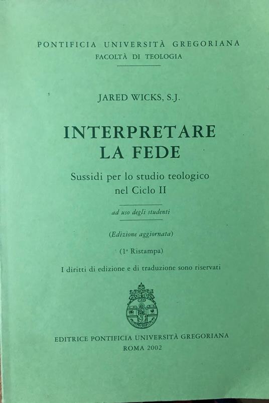 Interpretare la fede. Sussidi per lo studio teologico nel Ciclo II - copertina