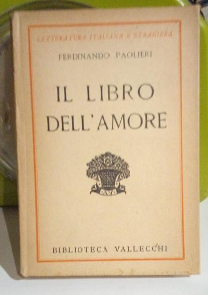 libro dell'amore - Ferdinando Paolieri - copertina