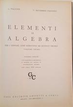 Elementi di algebra (volume primo)