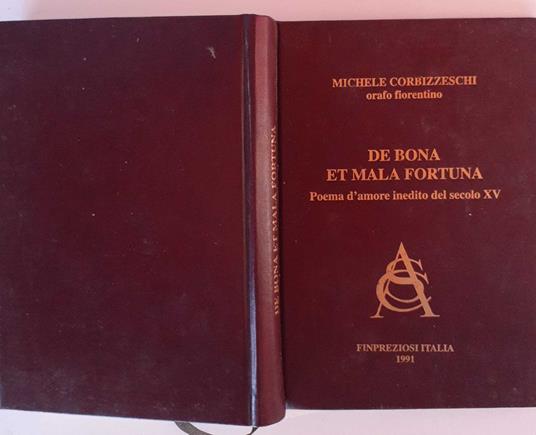 De bona et mala fortuna. Poema d'amore inedito del secolo XV - copertina