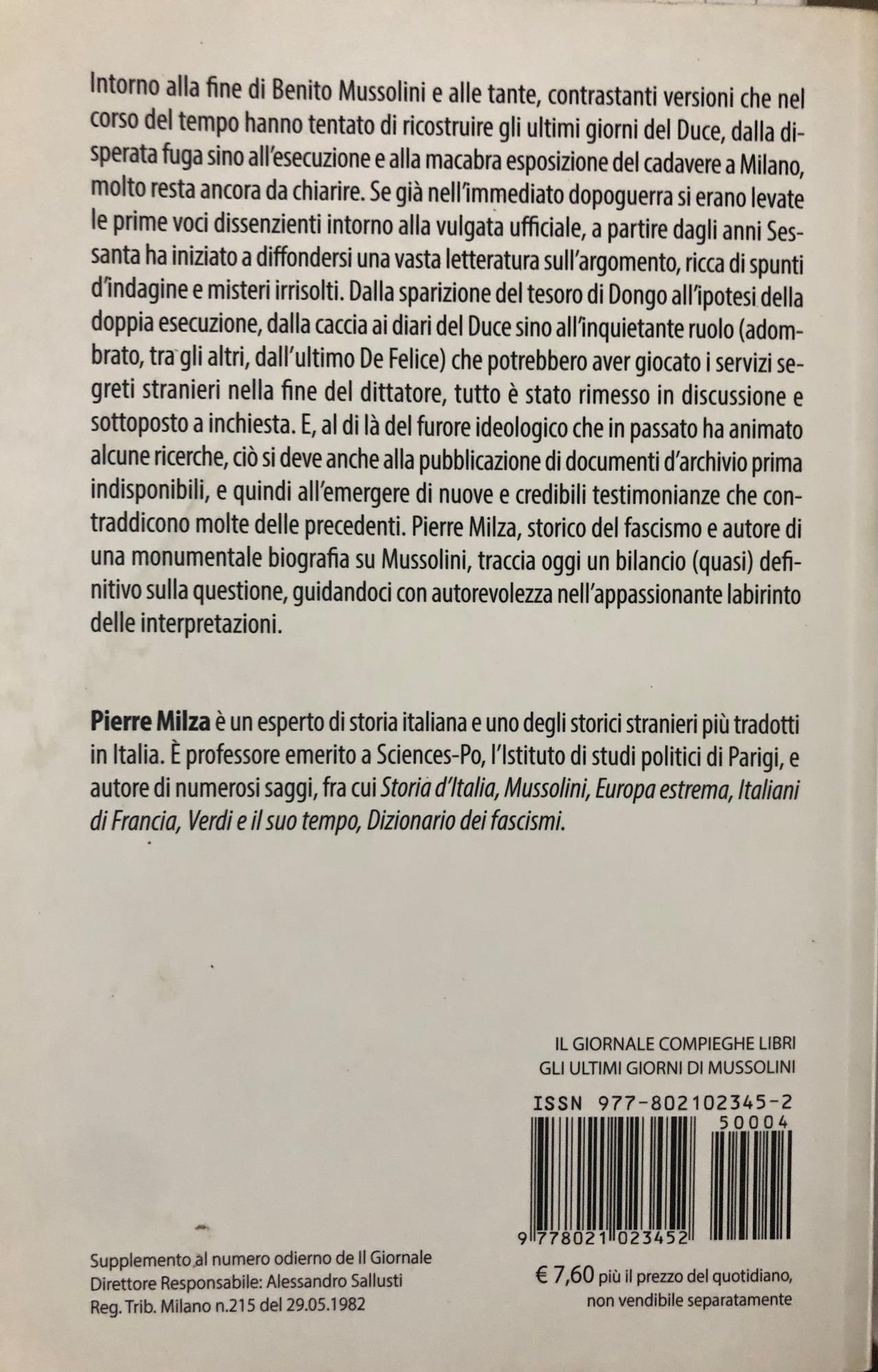 Gli ultimi giorni di Mussolini