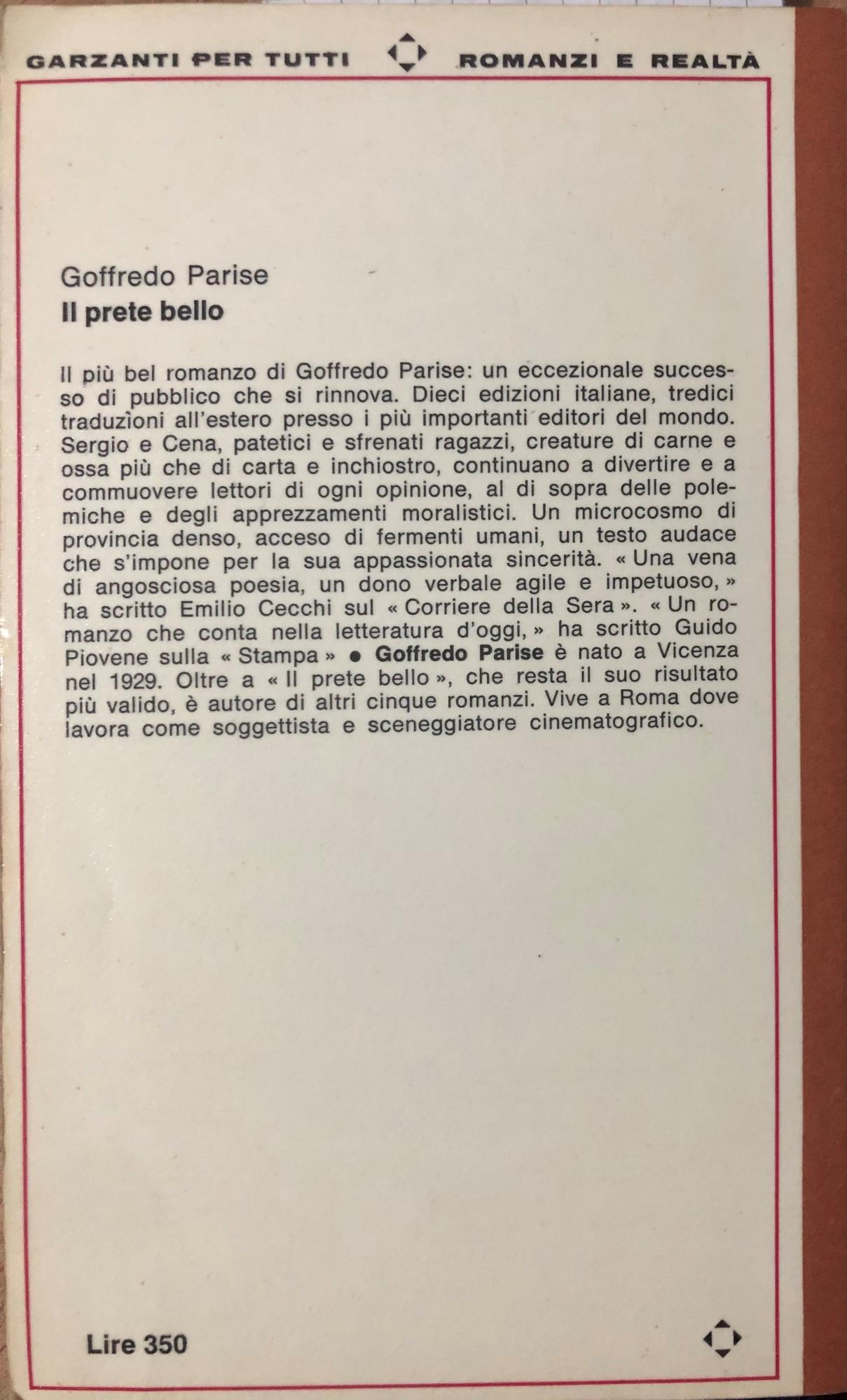 Il prete bello